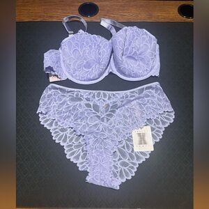 Savage x Fenty Not Sorry Lace Bra and Panty Set New with Tags